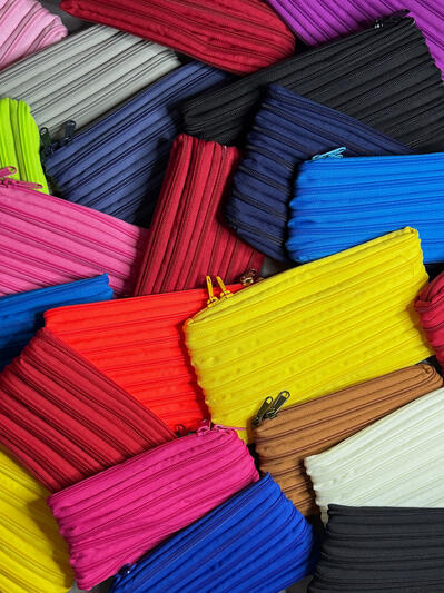 Continuous Zipper Pouches ... Keep your essentials organized and within reach, one pouch at a time.